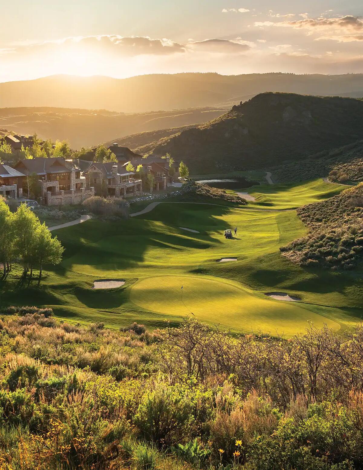 Pinnacle at Promontory elevated homesite with golf course views
